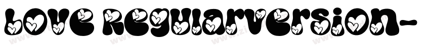 Love RegularVersion字体转换